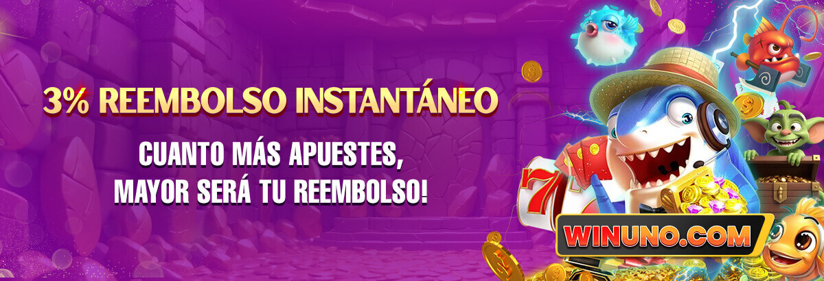 3% de reembolso instantáneo en tragamonedas